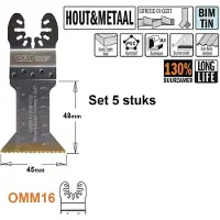 Cmt Instickssågblad OMM16-X5 ExtraLong Life; 45 mm; 5 st.
