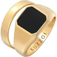 KUZZOI Ring guld / svart