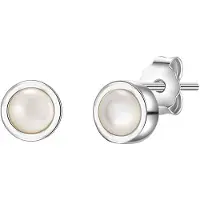Glanzstücke Örhängen silver / pärlvit