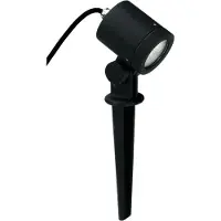 Albert Utomhus spotlampa 626, svart, svängbar, markspik dimbar, Svart, Aluminium / grå / zink, Modern
