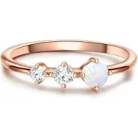 Glanzstücke Ring opal / roséguld
