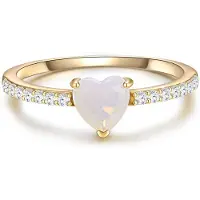 Glanzstücke Ring guld / transparent / vit