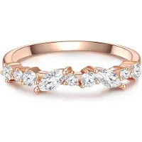 Glanzstücke Ring roséguld / vit