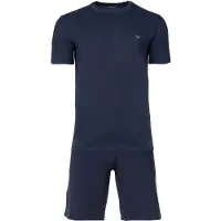 Emporio Armani Pyjamas kort marinblå / grå