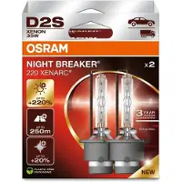 Osram D2s 85v 35w P32d-2 Xenarc Night Breaker 220 White 4500k Billjus 2 Enheter