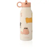 Liewood Vattenflaska - Falk - 350 ml - Katter Anka Hundar/Sandy - - One Size - Vattenflaska