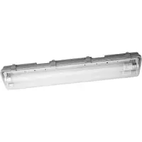 Osram våtrumslampa SUBMARINE, 65 cm, 2 x 7 W G13-LED IP65 SUBMARINE, Aluminium / grå / zink, Syntetmaterial