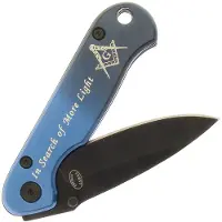 Frost Cutlery Masonic Bandit Linerlock Blue