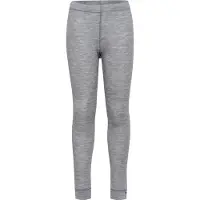 Hummel Leggings - HmlJr - Ull - Gråmelerad - - 6 år (116) - Leggings - Ull