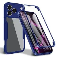 Mtp Products iPhone 17 Pro 360 Skydds Skal - Blå / Klar