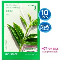 INNISFREE 10st_[] Energimask 22mL (Grönt te) Prov [10pcs] Green Tea