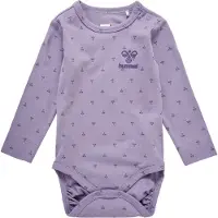 Hummel Body l/ä - hmlBeesy - Lavender Grå - - 1 år (80) - Body L/Ä