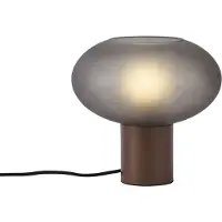 QAZQA Design bordslampa brons med matt grått glas - Umbrella