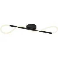 QAZQA Modern taklampa svart inkl. LED 3-stegs dimbar - Keri