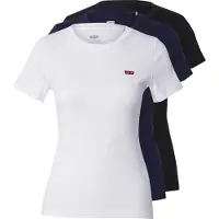 Levi's T-shirt 'Essential Tee (3-Pack)' blå / svart / vit