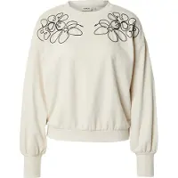 ONLY Sweatshirt 'ONLBrooke' beige / svart