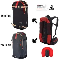 Arva Switch Mixed Bundle (Ride18 + Tour32) Black