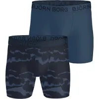 Björn Borg Sports Microfiber Boxers 2-pack Blå, L