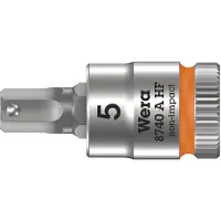 Wera 8740 A 05003335001 Inner-sexkantig Hylsnyckel-bitsinsats Låsfunktion 5 mm 1/4 5 mm 1/4