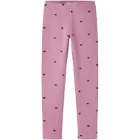 Name it Leggings 'NKFDAVINA' mauve / svart