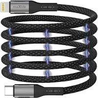 MaXlife magnetkabel MXUC-11 USB-C till Lightning 1,0 m 27W svart nylon