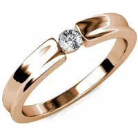 MYC Paris Simplicity Ring - roséguld och kristall