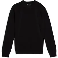 G-Star Structure Ribbed Knit Pullover - Black - Men
