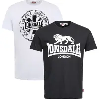 Lonsdale Dildawn T-shirt Med Korta ärmar 2 Enheter