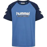 Hummel T-shirt - hmlJr Logo - Holländska Blue - - 13-14 år (158-164) - T-shirt