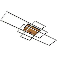 Briloner LED taklampa Frame, dimbar, Svart, Vardagsrum / matsal, Metall, Modern, LED-taklampa