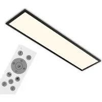 Briloner LED panel Colour, dimbar, Svart, Vardagsrum / matsal, Syntetmaterial, Modern, LED-taklampa