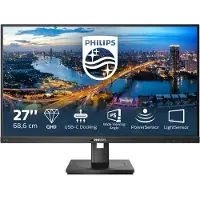 Philips 276B1 - LED-skärm - 27 - 2560 x 1440 QHD @ 75 Hz - IPS - 350 cd/m² - 1000:1 - 4 ms - 2xHDMI, DisplayPort, USB-C - högtalare - svart med struktur