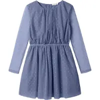Name It Kids Klänning - Nej - NkfVabos - Blue Ice - - 7 år (122) - Klänning