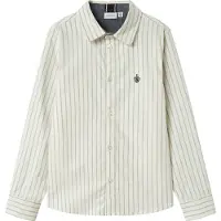 Name It Kids Skjorta - Noos - NkmNewsa - Jet Stream Stripes/Marinblå - - 6 år (116) - Skjorta