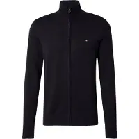 Tommy Hilfiger Kofta 'Flag Embroidery Zip-thru' svart