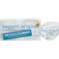 Sagami Original 0.02 - extra glidmedel kondom - 55mm - 12 st