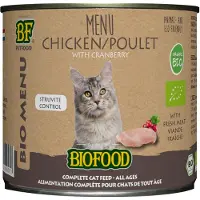 Biofood BF Petfood Organic Bio Menu Struvite Control kyckling våtfoder katt (200 g)