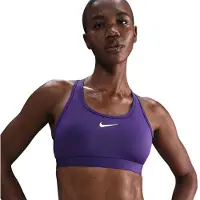 Nike Sport Bh Dri-fit Swoosh - Lila/vit Dam, storlek X-Small