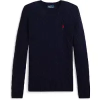 Ralph Lauren för kvinnor. 211971865003 Marinblå tröja i ull och kashmir (XXS), Casual, Lång ärm, Marino