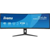 Iiyama G-MASTER 45 LCD Curved Bus, UWQHD, 114,3 cm (45), 5120 x 1440 pixlar, Dual QHD, LED, 0,8 ms, Svart