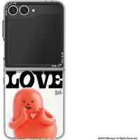 Samsung Galaxy Z Flip6 och Flip7 FE Sticky Monster Lab Love Slim Impression Case Red