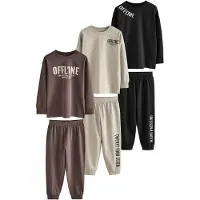 Next Pyjamas brun / svart / ullvit