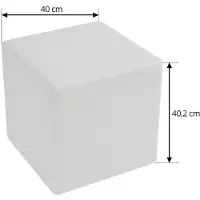 LINDBY Utomhusbelysning , Cubara, dimbara, Vit, Terrass, Plast, Modern