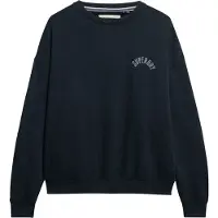 Superdry för kvinnor. W2012446A Athletic Relaxed Printed Crew Sweatshirt marinblå (S), Casual, Bomull, Marino