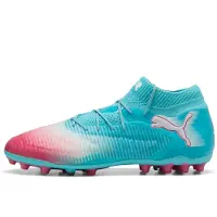 Puma Future 8 Ultimate MG Re-charge - Blå/White/Sunset Pink - Multi Ground (MG), storlek 40