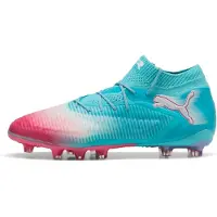 Puma Future 8 Ultimate AG Re-charge - Blå/White/Sunset Pink - Konstgräs (AG), storlek 44