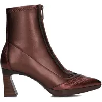 Hispanitas för kvinnor. CHI254186 Atlanta burgundy läderstövlar burgundy (38), Hud, 5 till 8 cm, Zip, Casual, Bordeaux