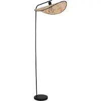 Eglo MARYWELL golvlampa H1595 E27 svart/bambu