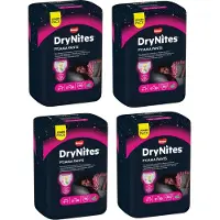 DryNites Absorberande Byxblöjor För Flickor 64 Enheter