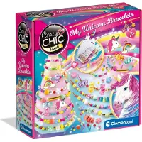 Clementoni Crazy Chic My Unicorn bracelets, Kit för tillverkning av armband för barn, 7 År, Multifärg